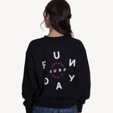 Time Crew Sweatshirt in Black
