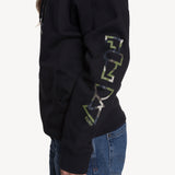 Camo Hoodie in Black