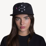 Time 5 Panel Hat in Black