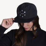 Time 5 Panel Hat in Black