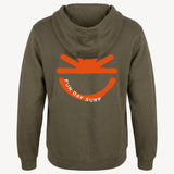 Fun Sun Inked Hoodie in Military Green