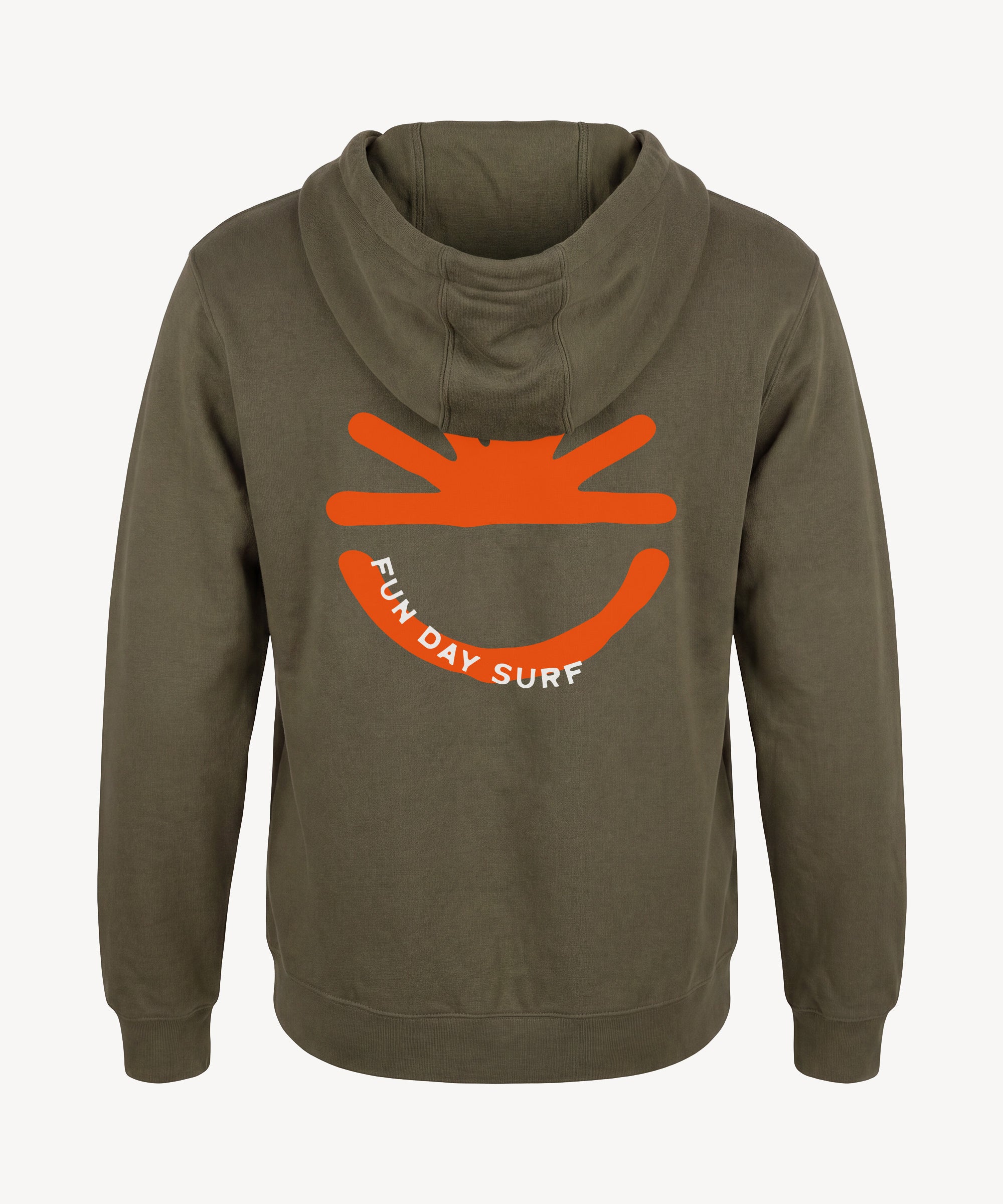 Fun Sun Inked Hoodie in Military Green