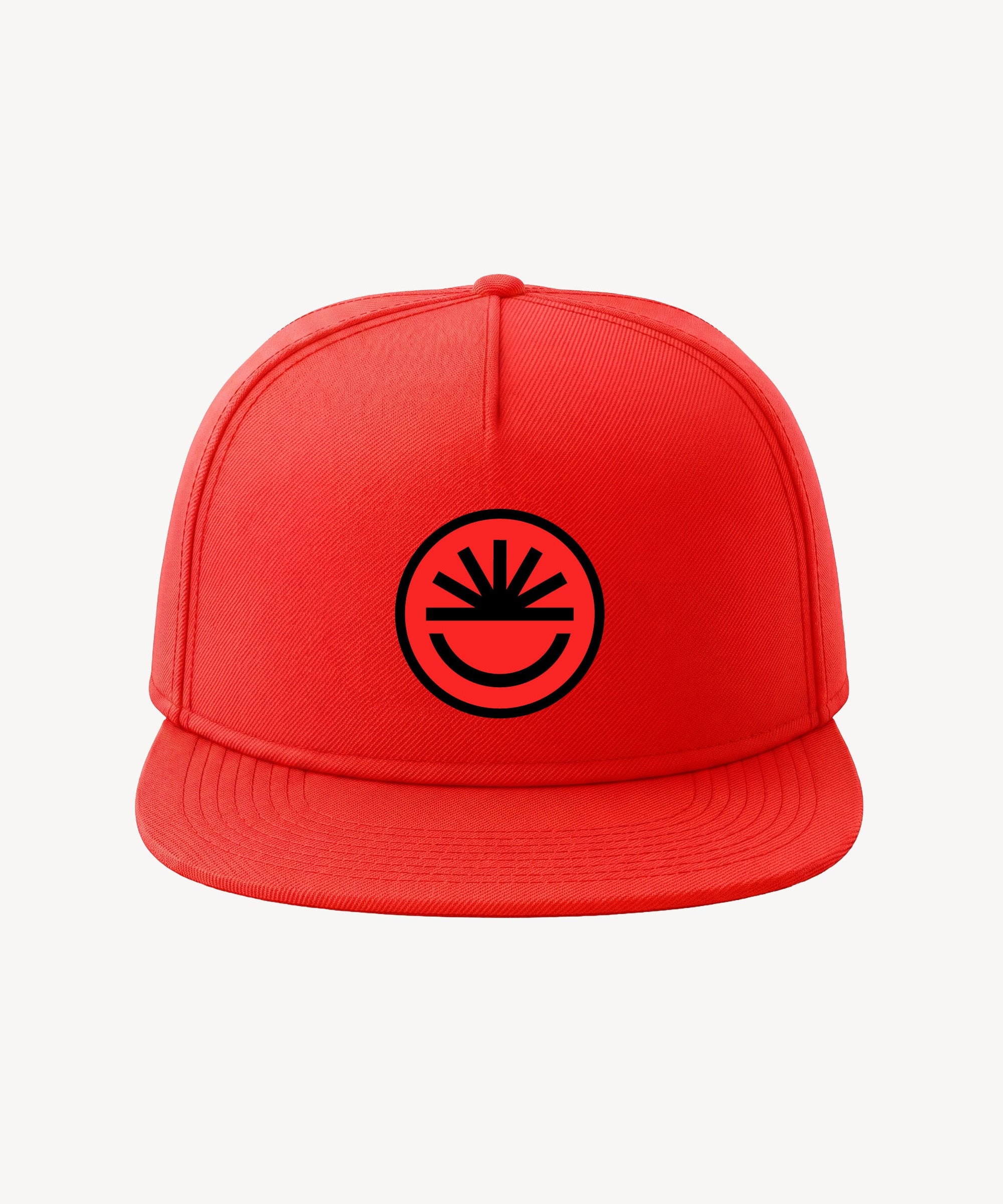 Fun Day Fun Sun snapback hat in Orange, front view