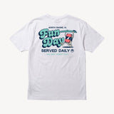Fun Day Surf Musubi Tee in White, back view