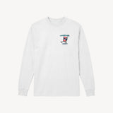 Fun Day Surf Musubi Long Sleeve Tee in White, front view