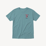 Fun Day Surf Musubi Youth Tee in Sea Foam, front view