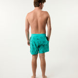 Smiley Sketch Short in Aqua