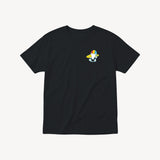 Fun Day Surf Stay Cool Youth Tee in Black, front view