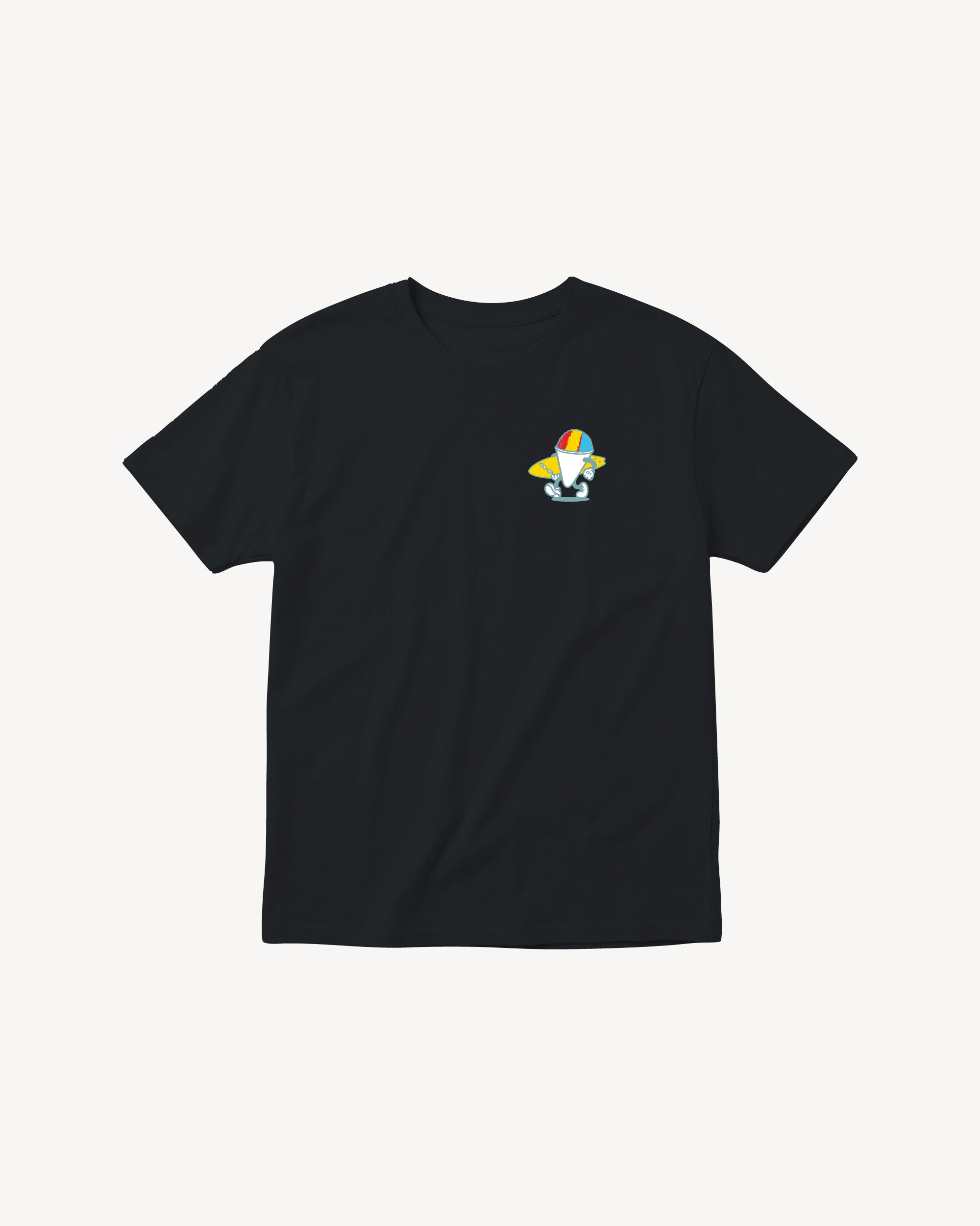 Fun Day Surf Stay Cool Youth Tee in Black, front view