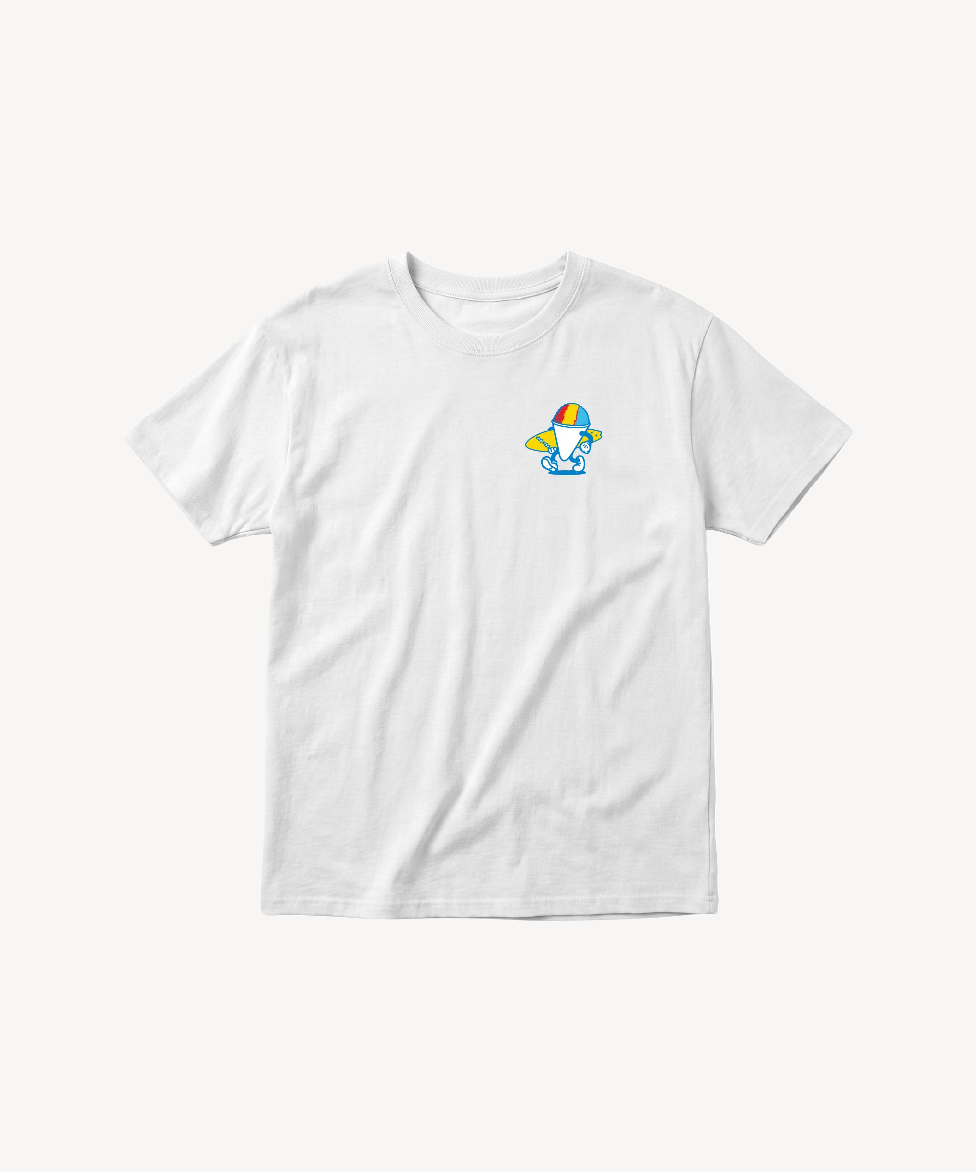 Fun Day Surf Stay Cool Youth Tee in Bone, front view