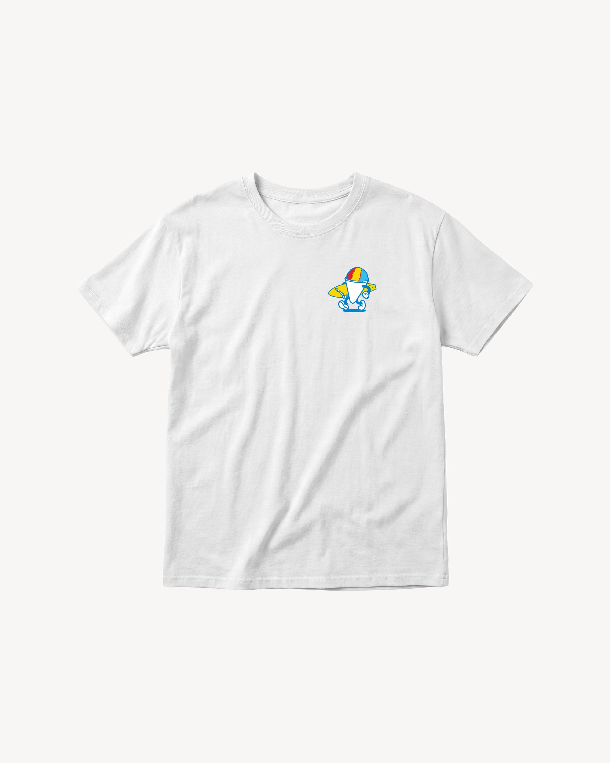 Fun Day Surf Stay Cool Youth Tee in Bone, front view