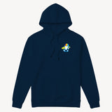 Fun Day Surf Stay Cool Youth Hoodie in Navy, front view