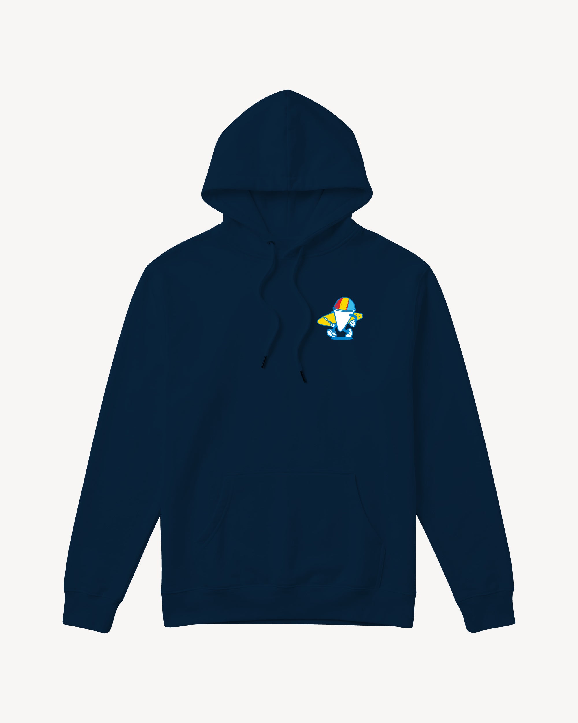 Fun Day Surf Stay Cool Youth Hoodie in Navy, front view