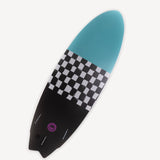 Fun Day Surf 5'6 Fun Missile soft top surfboard, back view