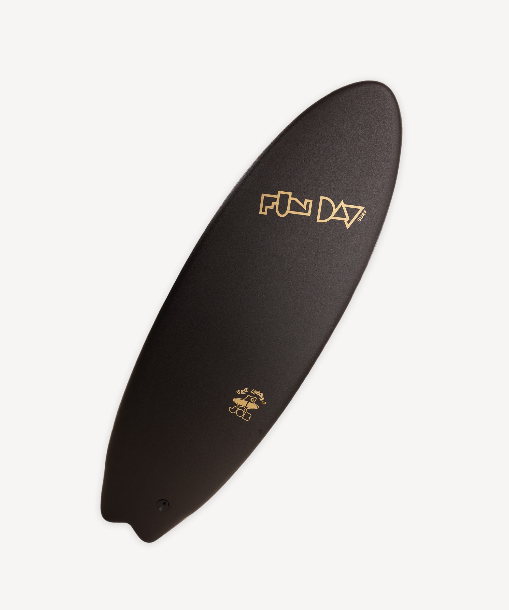 Fun Day Surf 5'6 Fun Missile JOB Pro soft top surfboard with Jamie O'Brien camo graphic, front view