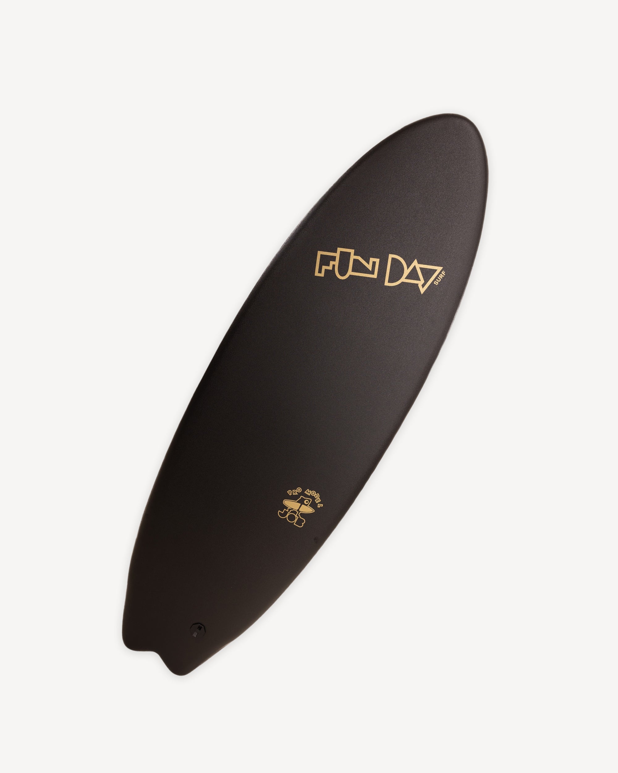Fun Day Surf 5'6 Fun Missile JOB Pro soft top surfboard with Jamie O'Brien camo graphic, front view