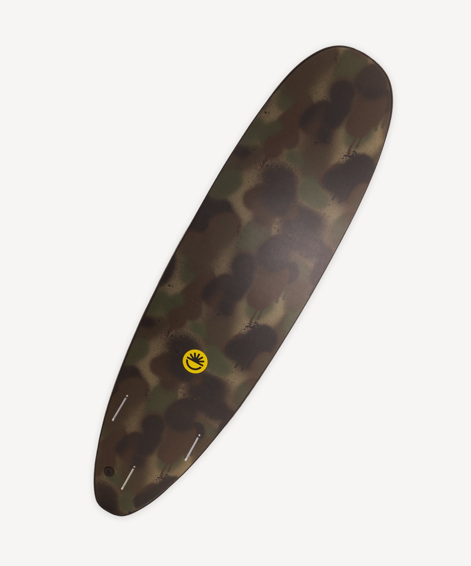Fun Day Surf 7'0 Da Regulator JOB Pro soft top surfboard with Jamie O'Brien camo graphic, back view