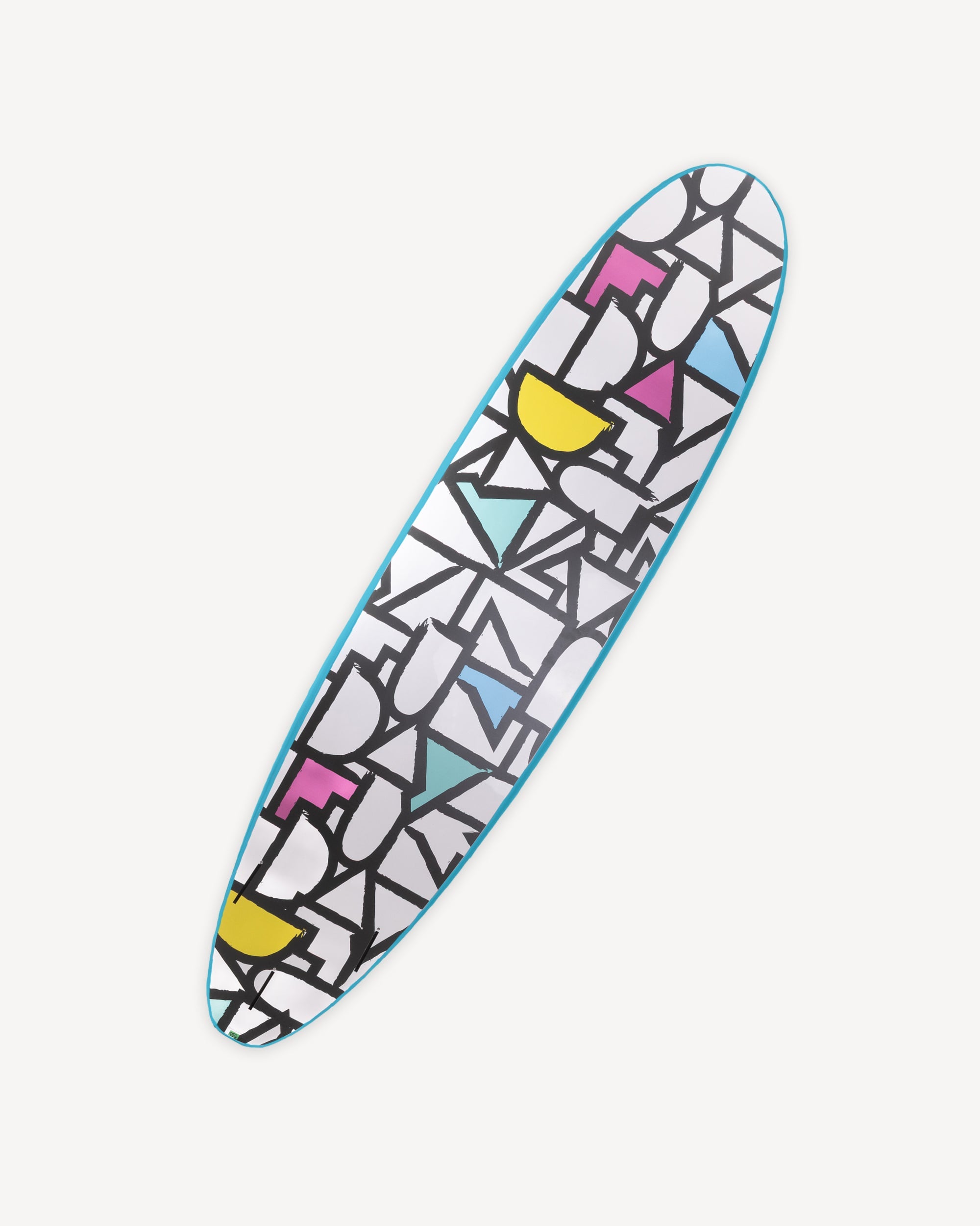 Fun Day Surf 7'0 Da Regulator Hybrid surfboard, soft deck with fiberglass bottom, back view