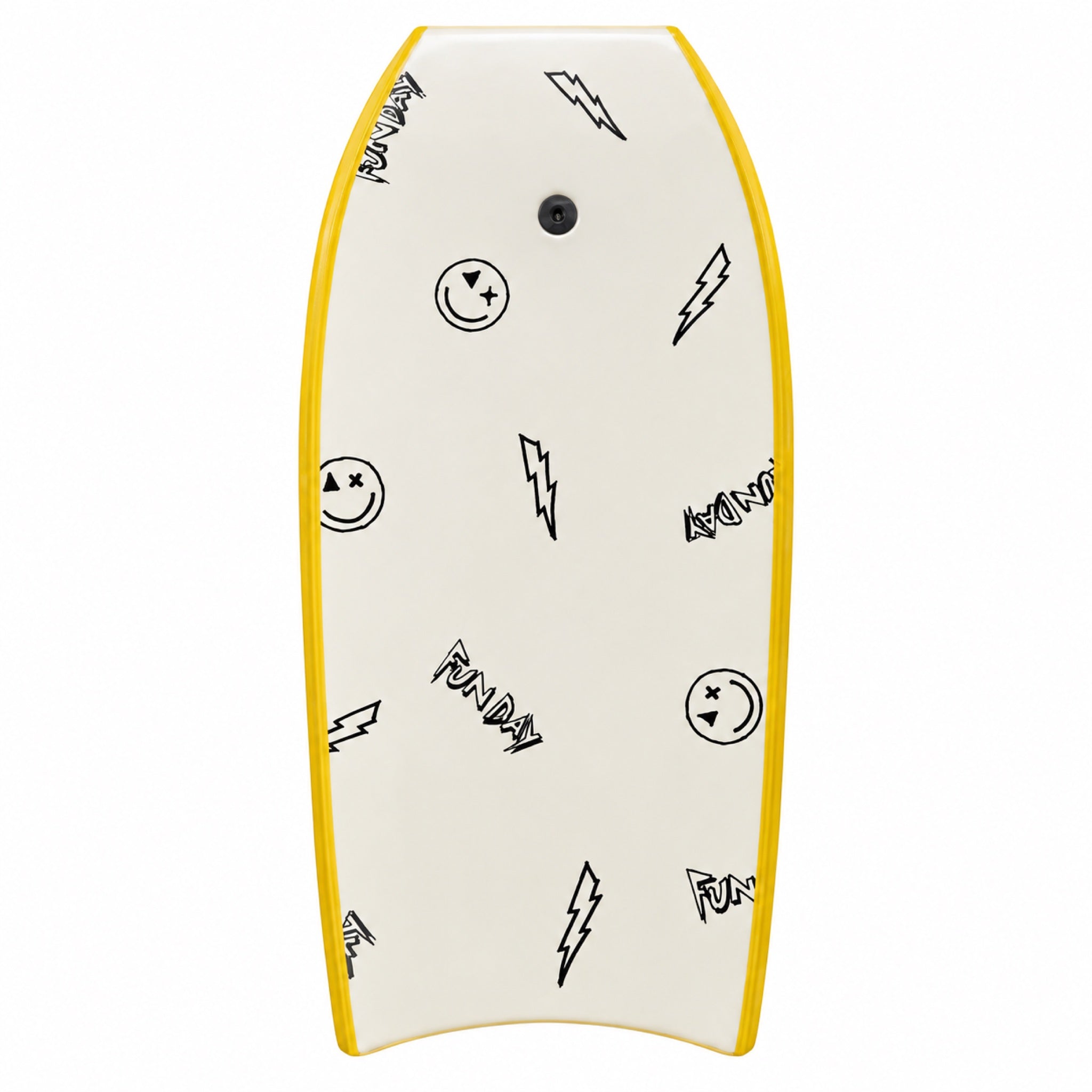 Fun Day Surf Yellow 38" Good Vibes Bodyboard Back